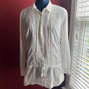 Nicole by Nicole Miller Drawstring Tunic Blouse